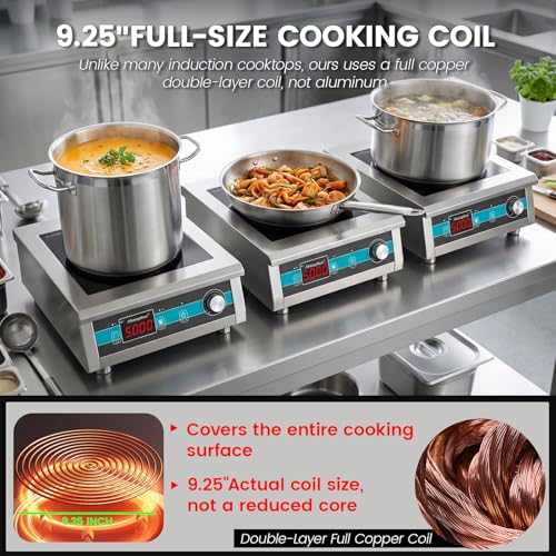 5000W Commercial Induction Cooktop