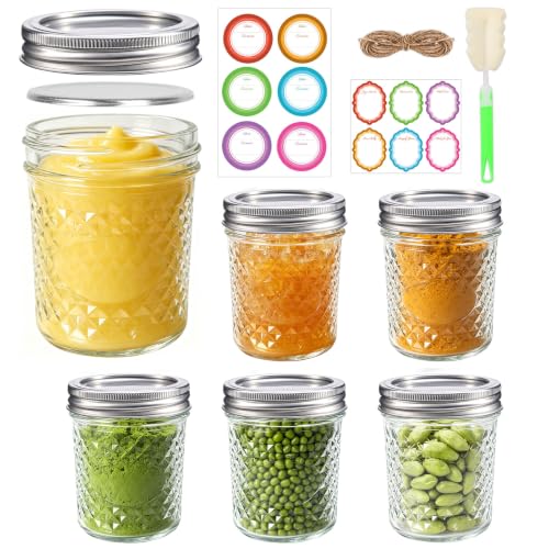 6 oz Glass Mason Jars (6 Count)