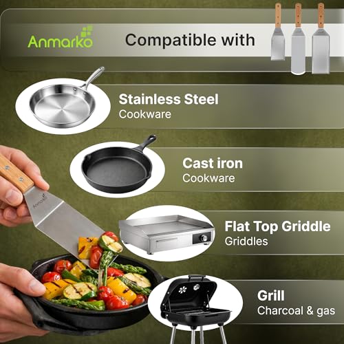 Stainless Steel Metal Spatula Set (4 Count)