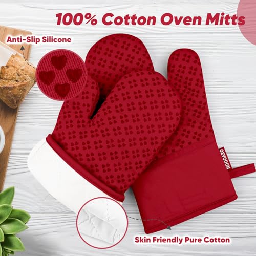 Oven Mitts and Pot Holders 4 Sets (4 Count)