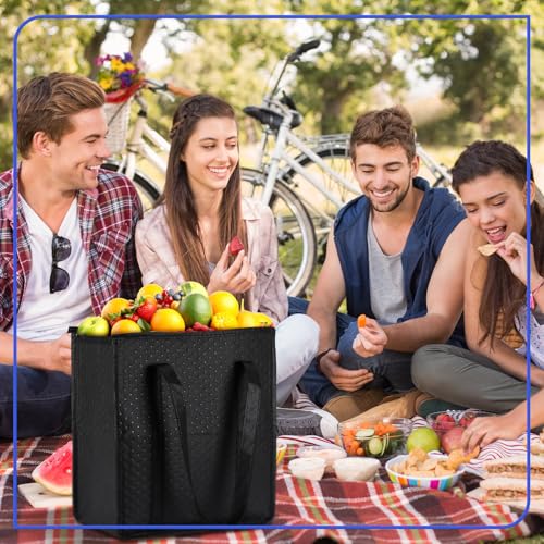 4 Pcs Insulated Grocery Bags Reusable (4 Count)