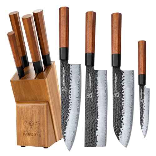 Japanese Knife Set with Block (4 Count)