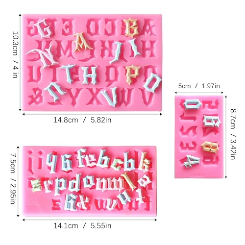 Letters Molds And Numbers Molds (3 Count)