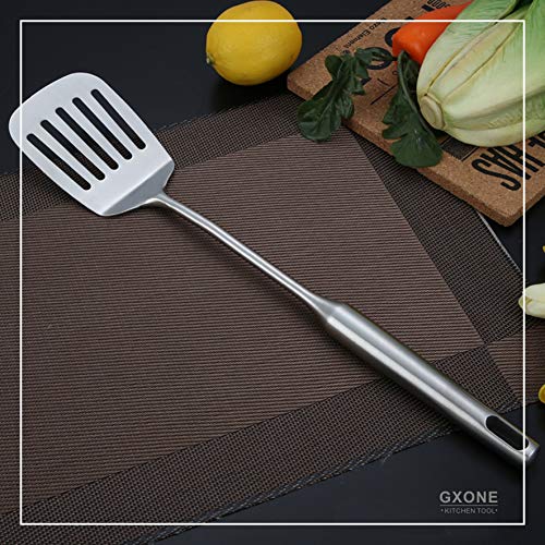 Slotted Turner & Spatula for Cast Iron Skillet Grilling Cooking