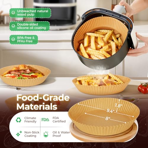 420PCS Round Air Fryer Liners Disposable for Ninja