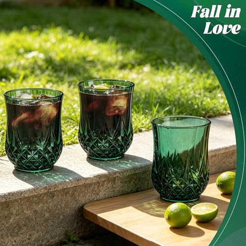 24 Pack Plastic Stemless Wine Glasses (24 Count)