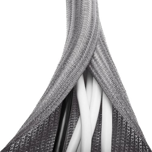 6.6ft 1 inch Grey Cable Sleeve (6.6 Foot)