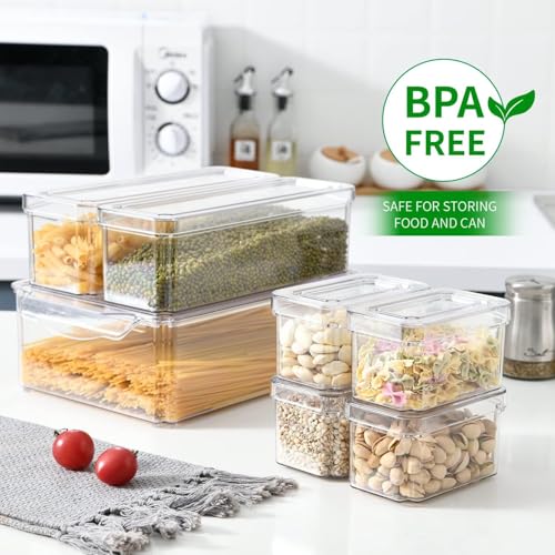 10 Pack Food Storage Organizer Bins (10 Count)