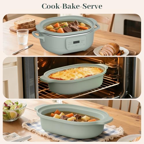 MAGNIFIQUE 4 Quart Programmable Casserole Slow Cooker