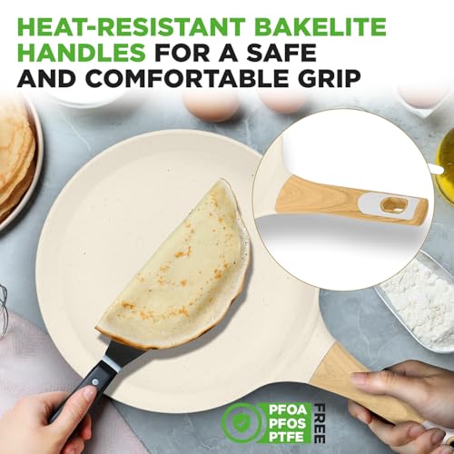 11” Non Stick Crepe Pan with Wooden Spreader