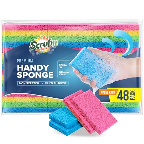 48 Count Sponges Kitchen for Dishes Cleaning