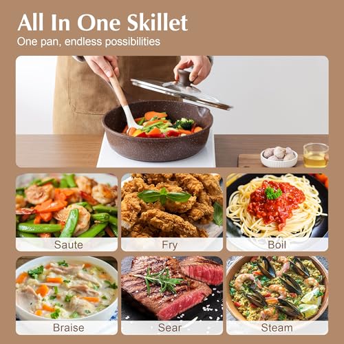 Nonstick Deep Frying Pan Skillet