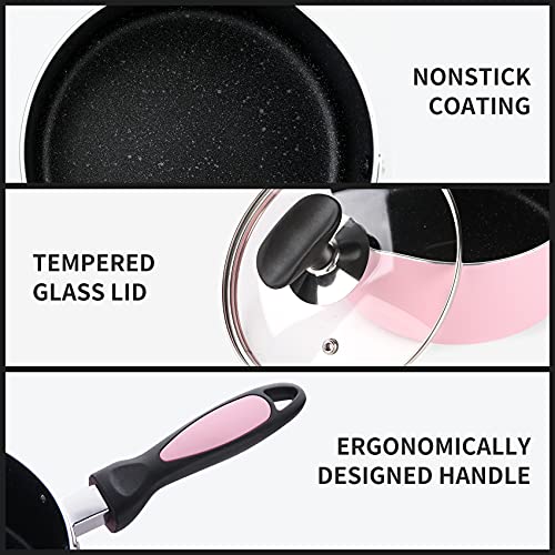Nonstick Saucepan Set with Lid
