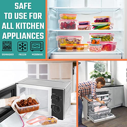 38 Pcs Large Food storage containers