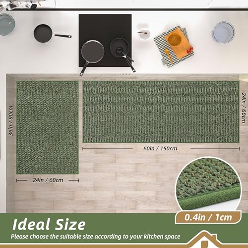 Kitchen Rugs and Mats 2PCS Non