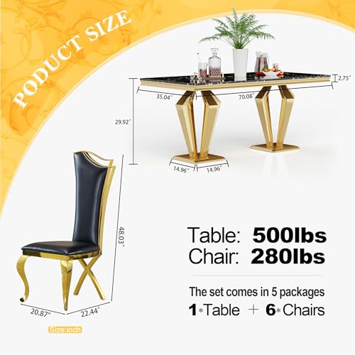 7 Piece Luxury Dining Room Set