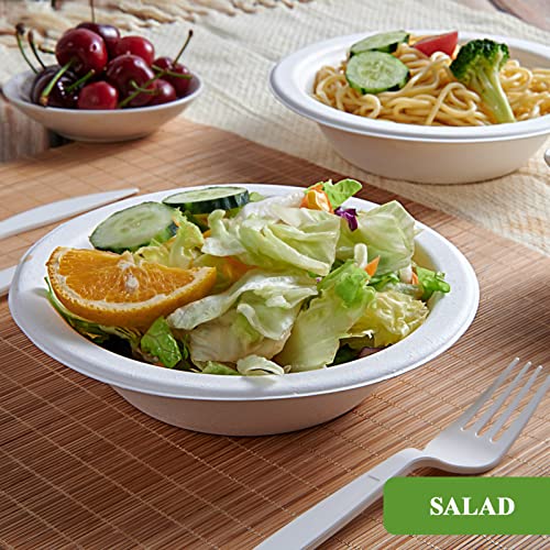 200 Pack 12 OZ Compostable Paper Bowls (200 Count)