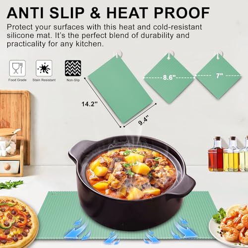 2 Pack 9.5"x14.2" Trivets for Hot Dishes (2 Count)