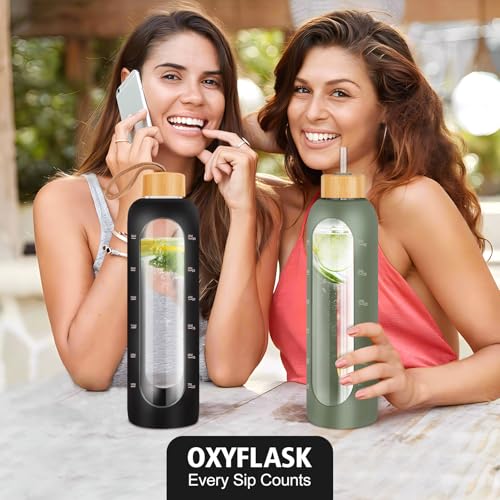 Glass Water Bottles 32 oz