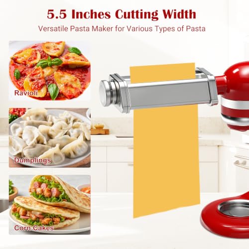 Pasta Roller Attachment for KitchenAid Stand Mixer