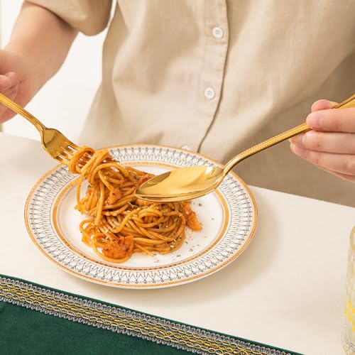 40 Pcs Gold Silverware Set (40 Count)