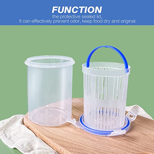 Pickle Jar 24oz 2Pack Pickle container with strainer Pickle Holder Keeper Lifter (2 Count)
