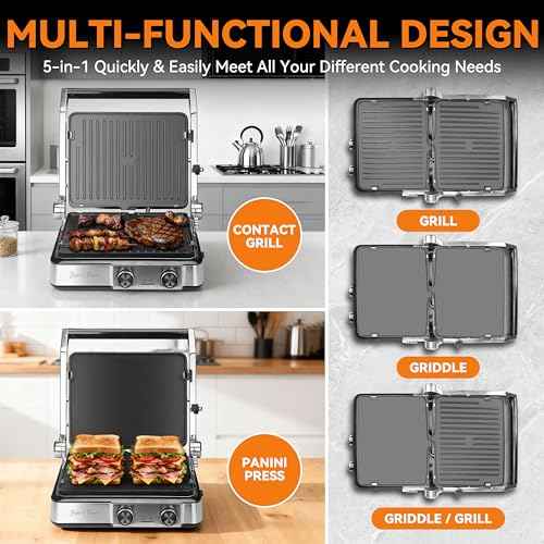 4 slice Panini Press Grill Cheese Sandwich Maker