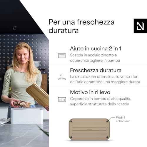 Bread Box I Metal bread box for long lasting freshness with non