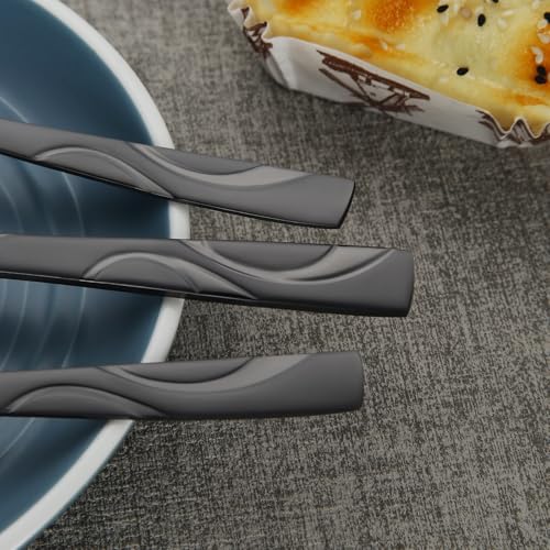40 Piece Black Silverware Set for 8 (40 Count)
