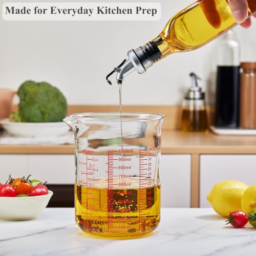Borosilicate Glass Measuring Cup with V