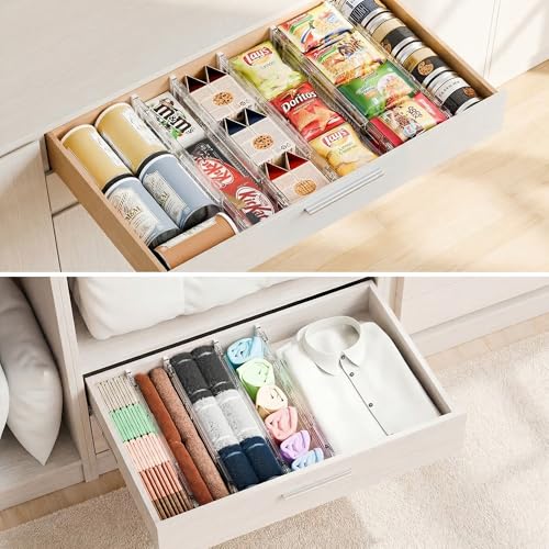 Clear Drawer Dividers Organizers (4 Count)
