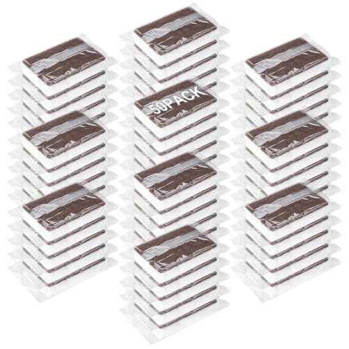 50 Pcs Individually Wrapped Sponges for Airbnb Apartment Brown (50 Count)