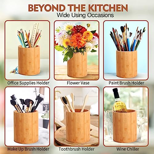 Bamboo Utensil Holder