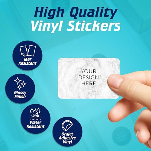 Custom Vinyl Stickers Your Image (100 Count)