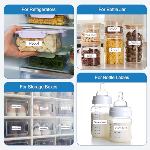 1000 Pcs Removable Freezer Labels 1 x 3 Inch (1000 Count)