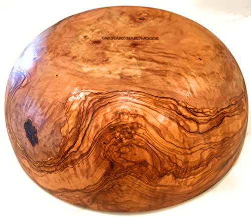 11" Artisan Olive Wood Serving Bowl