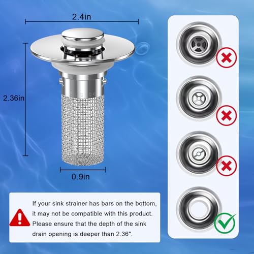 Sink Stopper Hair Catcher (2 Count)