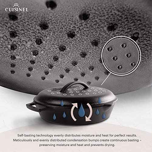 Cast Iron Skillet + Cast Iron Lid Set