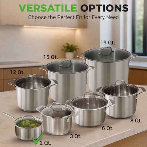 2 Quart Stainless Steel Saucepan