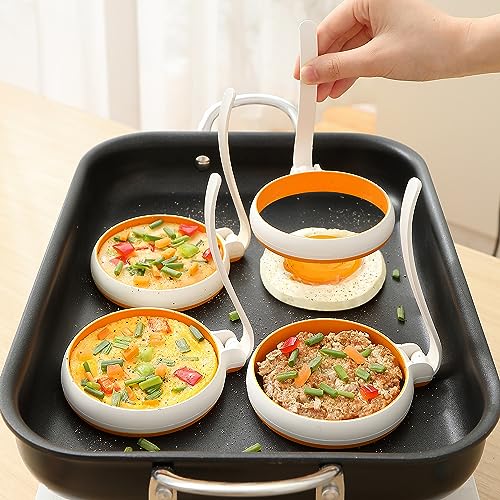 Silicone Fried Egg Cooker Rings Set (4 Count)