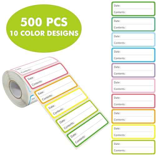 500 PCS Food Labels