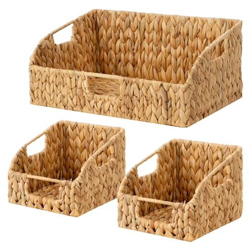 Water Hyacinth Basket Organizer (3 Count)