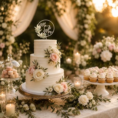 Mr & Mrs Wedding Cake Topper