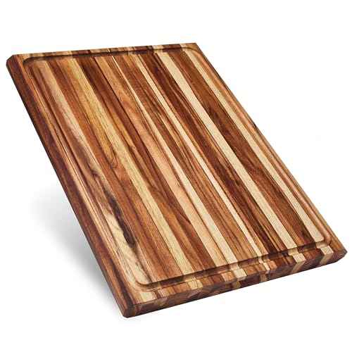 Highland Teak Wood Extra Large Cutting Board 23x17x1.5"