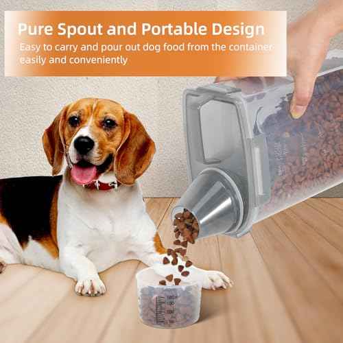 Airtight Small Cat Dog Pet Food Storage Containers BPA Free