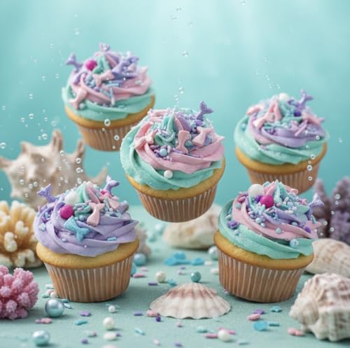 Sprinkles Edible Cake and Cupcake Sprinkles with Assorted Shapes and Sizes for Parties (4 Ounce)