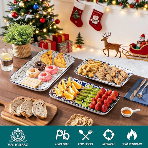 SELENE Ceramic Serving Platters Set of 3 (3 Count)