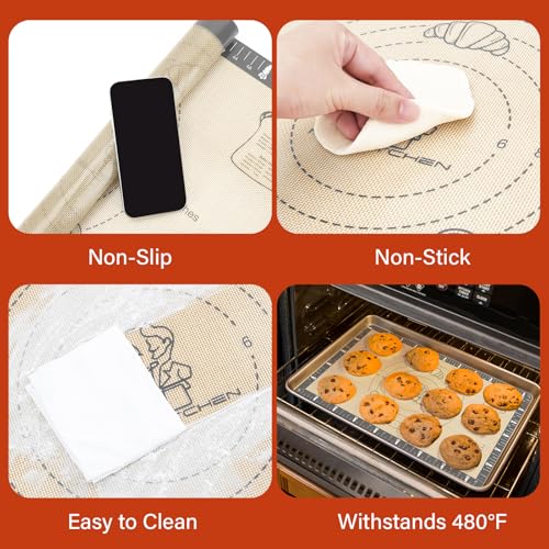 Extra Thick Silicone Mat for Baking Macaron