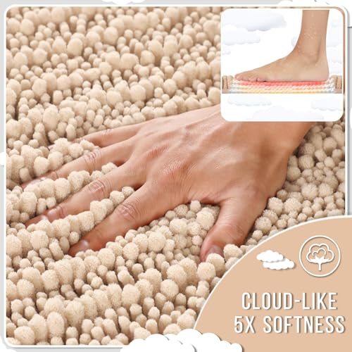 Bathroom Rugs Non Slip Washable 32x20 Inch