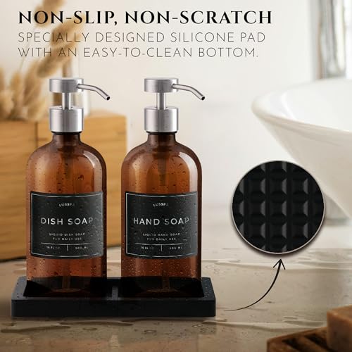 Glass Soap Dispenser Set of 2 (2 Count)